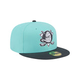 Anaheim Ducks Two - Tone Turquoise Charcoal 59FIFTY Fitted Hat - New Era - 230510331101