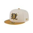 Anaheim Ducks Two - ToneCream Gold 59FIFTY Fitted Hat - New Era - 230510231101