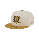 Anaheim Ducks Two - ToneCream Gold 59FIFTY Fitted Hat - New Era - 230510231101