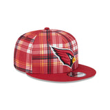 Arizona Cardinals 2024 Sideline Statement Plaid 9FIFTY Snapback Hat - New Era - 23950910801