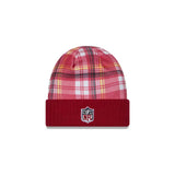 Arizona Cardinals Cardinal Plaid Statement Beanie Cuffed Knit Hat - New Era - 