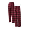 Arizona Coyotes Garnet Red Concord Flannel Sleep Pants - Concept Sports - 120830901