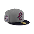 Arizona Diamondbacks 10th Anniversary Snake Logo Gray Navy 59FIFTY Fitted Hat - New Era - 23082341001