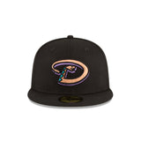 Arizona Diamondbacks 2001 World Series Black Copper Snake Logo 59FIFTY Fitted Hat - New Era - 23020241001