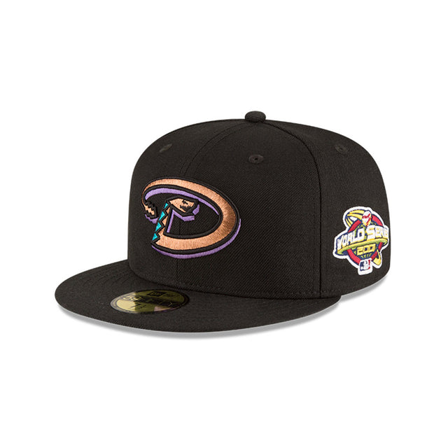 Arizona Diamondbacks 2001 World Series Black Copper Snake Logo 59FIFTY Fitted Hat - New Era - 23020241001