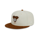 Arizona Diamondbacks 2001 World Series Cream & Brown Corduroy 59FIFTY Fitted Hat - New Era - 23150641001