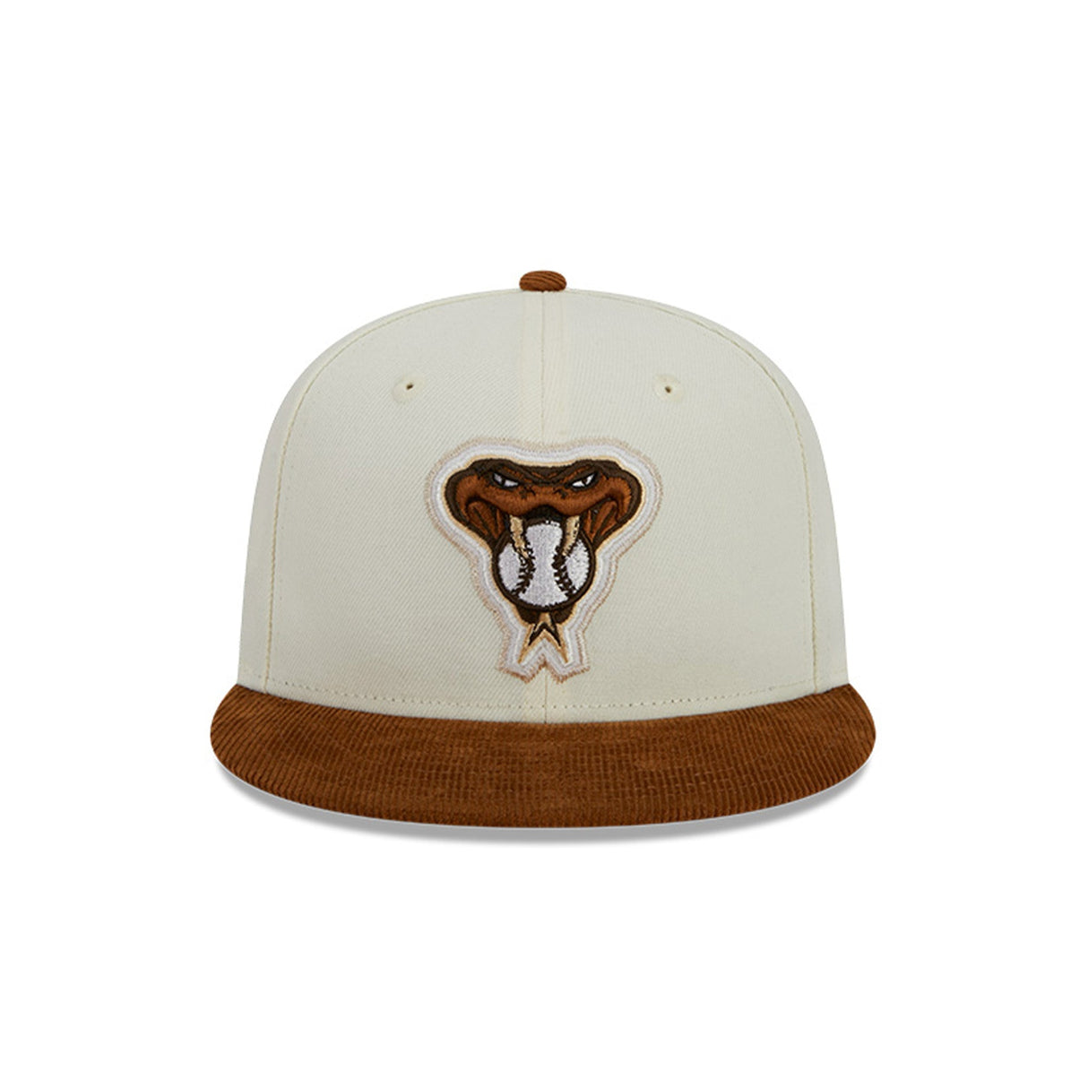 Arizona Diamondbacks 2001 World Series Cream & Brown Corduroy 59FIFTY Fitted Hat - New Era - 23150641001