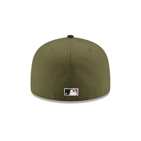 Arizona Diamondbacks 2001 World Series Patch Olive & Black "Field Issue" 59FIFTY Fitted Hat - New Era - 