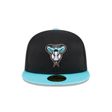 Arizona Diamondbacks 2024 Batting Practice Black and Turquoise 59FIFTY Fitted Hat - New Era - 23250341001