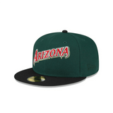 Arizona Diamondbacks 25th Anniversary Side Patch Green & Black 59FIFTY Fitted Hat - New Era - 23336441001