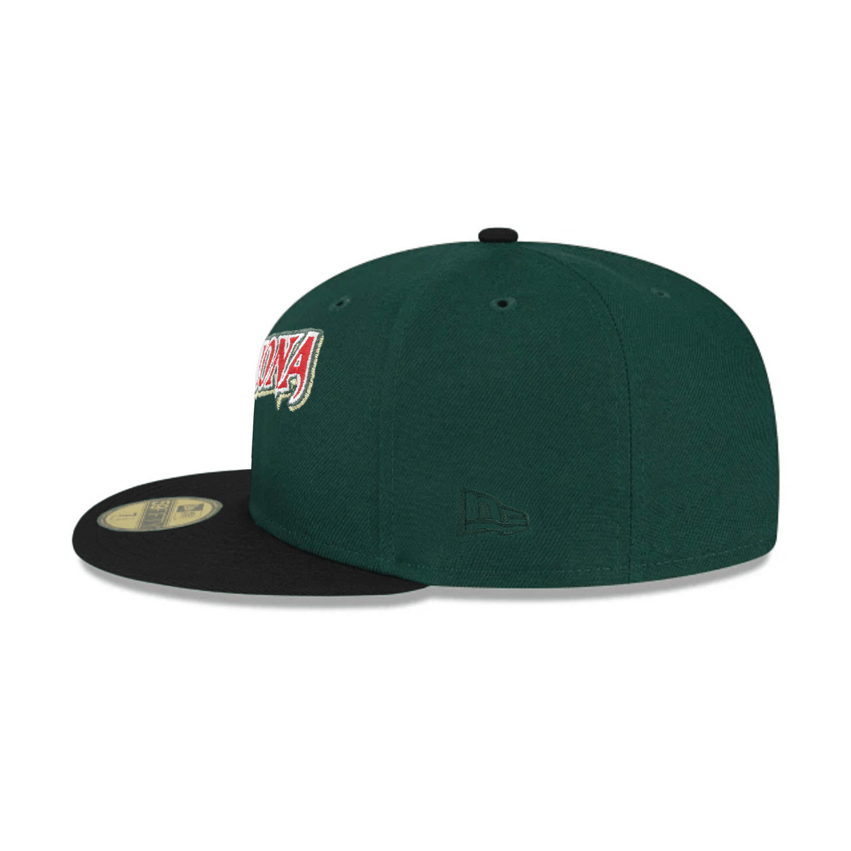 Arizona Diamondbacks 25th Anniversary Side Patch Green & Black 59FIFTY Fitted Hat - New Era - 23336441001