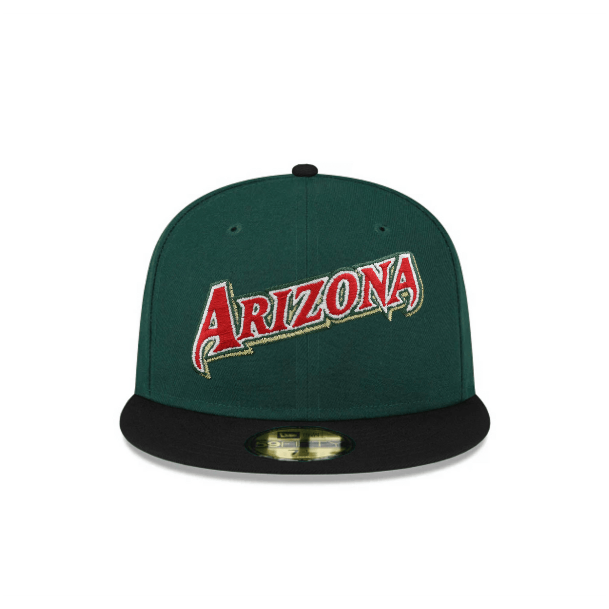 Arizona Diamondbacks 25th Anniversary Side Patch Green & Black 59FIFTY Fitted Hat - New Era - 23336441001