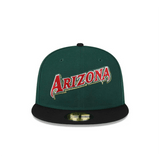 Arizona Diamondbacks 25th Anniversary Side Patch Green & Black 59FIFTY Fitted Hat - New Era - 23336441001
