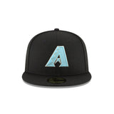 Arizona Diamondbacks Alternate Logo Black & Teal 59FIFTY Fitted Hat - New Era - 23334441001