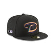 Arizona Diamondbacks Alternate Logo Copper Snakehead Black 59FIFTY Fitted Hat - New Era - 233541001