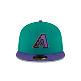 Arizona Diamondbacks Aqua & Varsity Purple 59FIFTY Fitted Hat - New Era - 23337341001