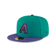Arizona Diamondbacks Aqua & Varsity Purple 59FIFTY Fitted Hat - New Era - 23337341001