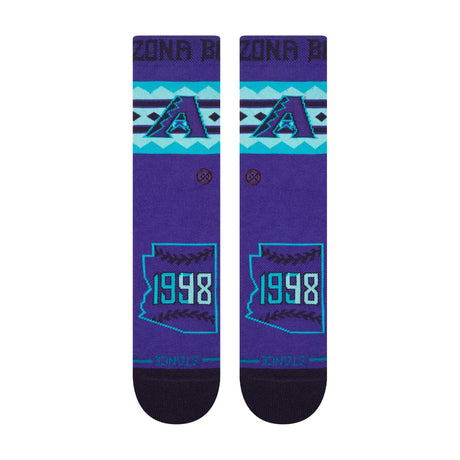 Arizona Diamondbacks City Connect 1998 Serpientes Purple Crew Socks - Stance - 281204408