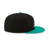 Arizona Diamondbacks Cooperstown Collection Alternate Logo Black Teal 59FIFTY Fitted Hat - New Era - 23380141001