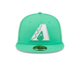 Arizona Diamondbacks Neon Green Logo 59FIFTY Fitted Hat - New Era - 