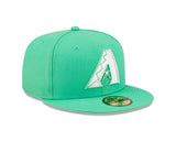Arizona Diamondbacks Neon Green Logo 59FIFTY Fitted Hat - New Era - 