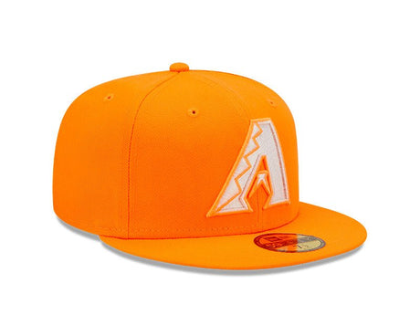 Arizona Diamondbacks Neon Orange Logo 59FIFTY Fitted Hat - New Era - 