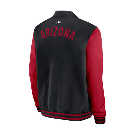 Arizona Diamondbacks Nike Black & Red Dugout Full - Zip Bomber Jacket - New Era - 23100141001