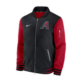 Arizona Diamondbacks Nike Black & Red Dugout Full - Zip Bomber Jacket - New Era - 23100141001