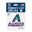 Arizona Diamondbacks Retro Logo 4x4 Perfect Cut Decal - Wincraft - 3210410