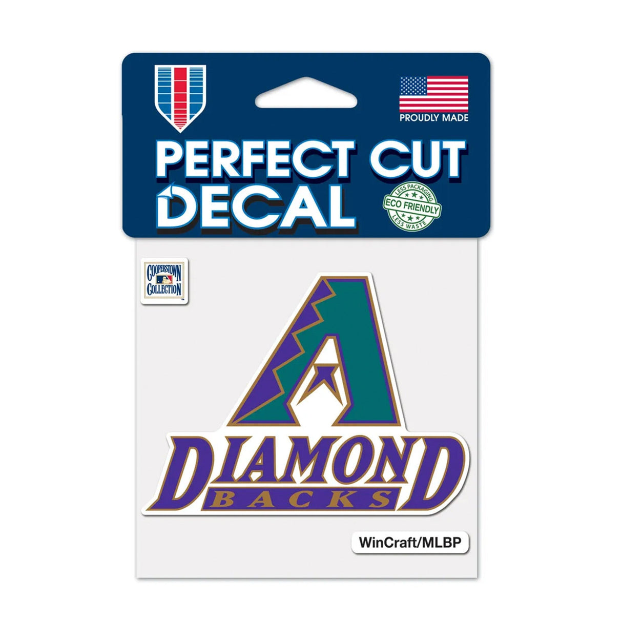 Arizona Diamondbacks Retro Logo 4x4 Perfect Cut Decal - Wincraft - 3210410