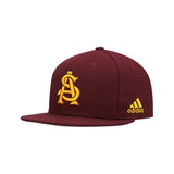 Arizona State Sun Devils Maroon Adidas Fitted Hat - Adidas - 10570260323