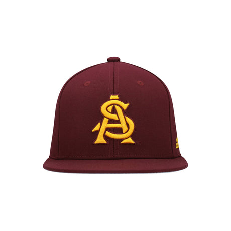 Arizona State Sun Devils Maroon Adidas Fitted Hat - Adidas - 10570260323