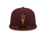 Arizona State Sun Devils Team Color Maroon 59FIFTY Fitted Hat - New Era - 