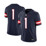 Arizona Wildcats 1 Navy Blue Replica Football Jersey - Nike - 2303760201