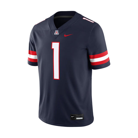 Arizona Wildcats 1 Navy Blue Replica Football Jersey - Nike - 2303760201