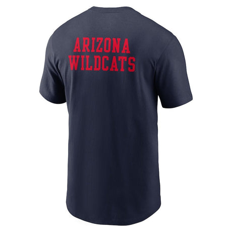 Arizona Wildcats Navy Nike 2 - Hit Stacked T-Shirt - Nike - 