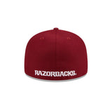 Arkansas Razorbacks Cardinal Red 59FIFTY Fitted Hat - New Era - 23480160401