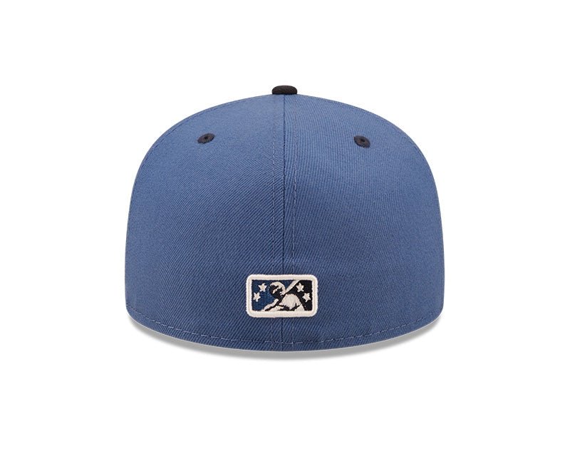 Asheville Tourists Blue/Black Authentic Collection Alternate Logo Fitted Hat - New Era - 