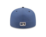 Asheville Tourists Blue/Black Authentic Collection Alternate Logo Fitted Hat - New Era - 