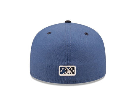 Asheville Tourists Blue/Black Authentic Collection Alternate Logo Fitted Hat - New Era - 