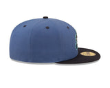 Asheville Tourists Blue/Black Authentic Collection Alternate Logo Fitted Hat - New Era - 