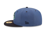 Asheville Tourists Blue/Black Authentic Collection Alternate Logo Fitted Hat - New Era - 