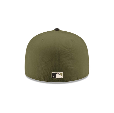 Atlanta Braves 30th Anniversary Patch Olive & Black "Field Issue" 59FIFTY Fitted Hat - New Era - 
