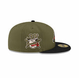 Atlanta Braves 30th Anniversary Patch Olive & Black "Field Issue" 59FIFTY Fitted Hat - New Era - 