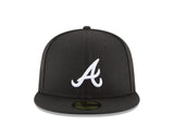 Atlanta Braves Authentic Collection Black and White 59FIFTY Fitted - New Era - 