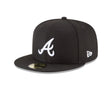 Atlanta Braves Authentic Collection Black and White 59FIFTY Fitted - New Era - 