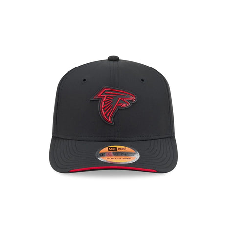 Atlanta Falcons 2026 NFL Sideline Collection Black 9SEVENTY Stretch-Snap Hat - New Era - 23850511501
