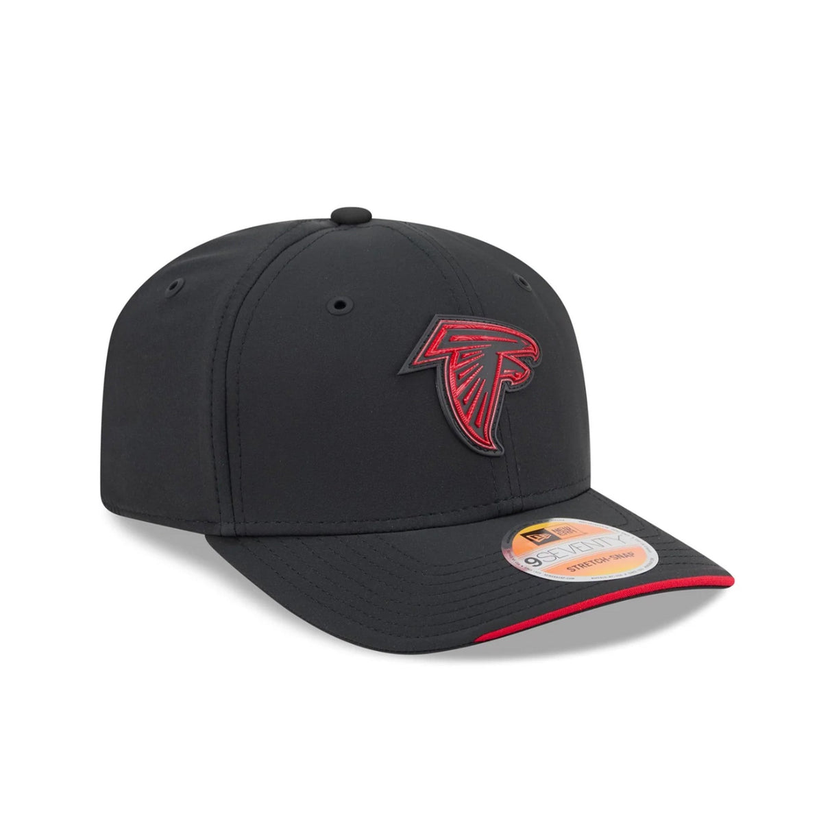 Atlanta Falcons 2026 NFL Sideline Collection Black 9SEVENTY Stretch-Snap Hat - New Era - 23850511501