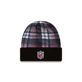 Atlanta Falcons Black Plaid Statement Beanie Cuffed Knit Hat - New Era - 