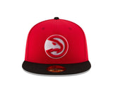 Atlanta Hawks Red/Black Basic Two Tone 59FIFTY Fitted Hat - New Era - 
